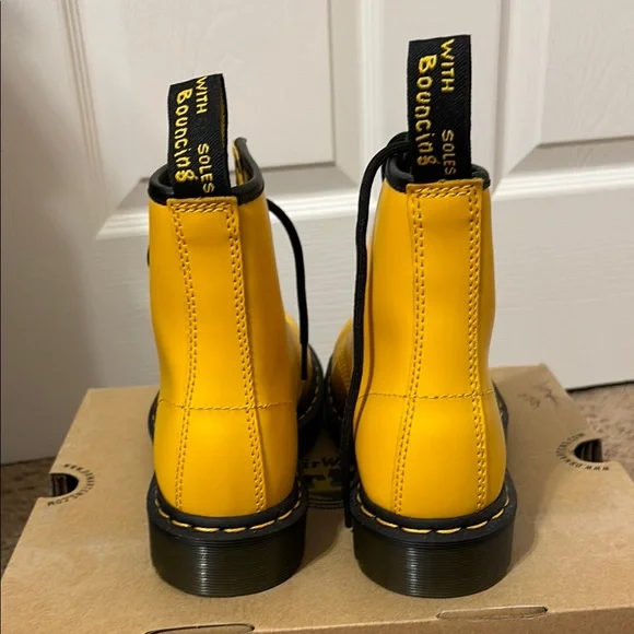 Dr. Martens Yellow Ankle Boots - Picture 4 of 6